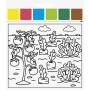 HEYDA Kit d\'aquarelles \"Ferme\", 10 motifs