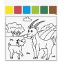 HEYDA Kit d\'aquarelles \"Ferme\", 10 motifs