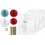 HEYDA Kit de coloriage 3D \"Hiver\", 15 pices
