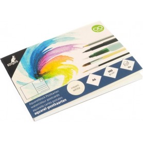 kangaro Bloc de cartes postales aquarelle, A6, 15 feuilles