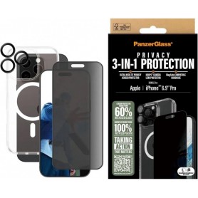 PanzerGlass 3in1 Privacy Protection Bundle iPhone 16 Pro Max