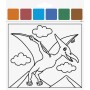 HEYDA Kit d\'aquarelles \"Dinosaure\", 10 motifs