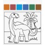 HEYDA Kit d\'aquarelles \"Dinosaure\", 10 motifs