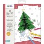 HEYDA Kit de coloriage 3D \"Nol\", 15 pices