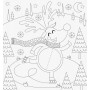 HEYDA Kit de coloriage 3D \"Hiver\", 15 pices