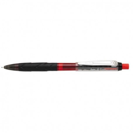 Pentel Porte-mines Q-Erase, 0,7 mm, noir/rouge