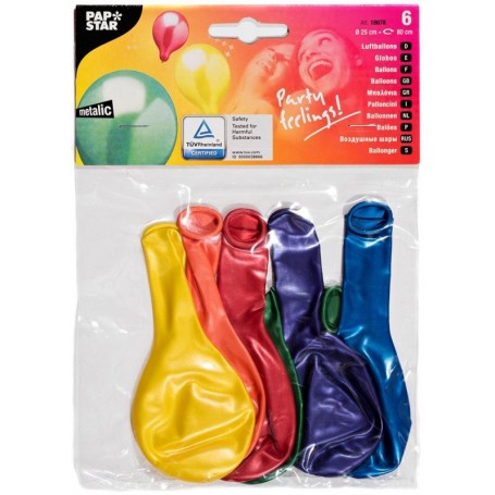PAPSTAR Ballon de baudruche \"Metallic\", assorti