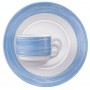 Esmeyer Assiette dessert BRUSH, 155 mm, bleu/blanc