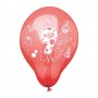 PAPSTAR Zahlenluftballons \"9\", rund, farbig sortiert