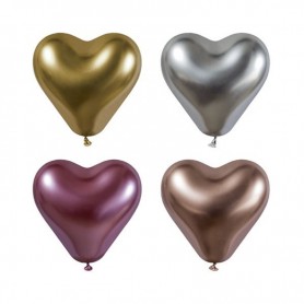 PAPSTAR Luftballons \"Glossy Heart\", farbig sortiert