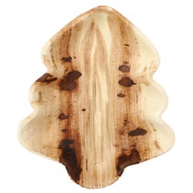 PAPSTAR Assiette feuille de palmier \"pure\" Christmas Tree