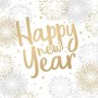 PAPSTAR Serviette motif rveillon \"Happy New Year\"