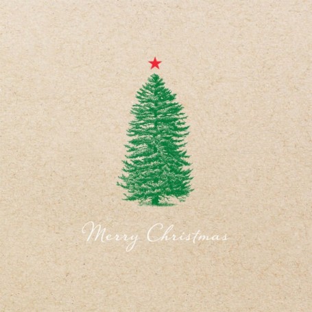 PAPSTAR Serviette motif de Nol \"Christmastree with Star\"
