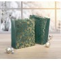 sigel Sac cadeau de Nol \"Golden ornaments on green\", petit