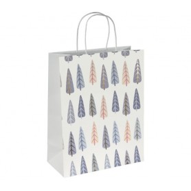 sigel Sac cadeau de Nol \"Pine trees\", grand