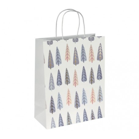 sigel Sac cadeau de Nol \"Pine trees\", grand
