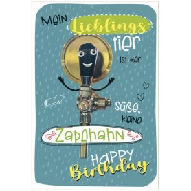 SUSY CARD Geburtstagskarte Wiggle \"Zapfhahn\"