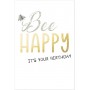 SUSY CARD Carte d\'anniversaire Bee yourself \"Abeille\"