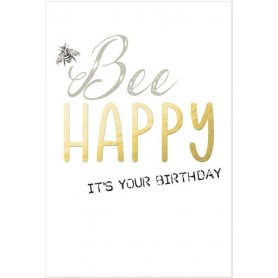 SUSY CARD Carte d\'anniversaire Bee yourself \"Abeille\"