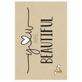 SUSY CARD Carte de voeux Bee yourself \"Petit coeur\"