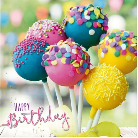 SUSY CARD 3D-Geburtstagskarte \"Cake-Pops\"