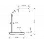 MAUL Lampe de bureau LED MAULabby, blanc