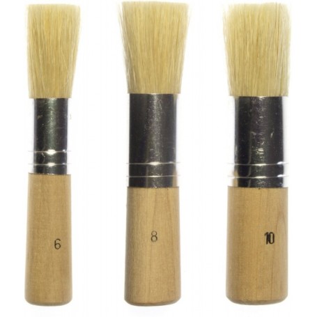 kangaro Set de pinceaux pour pochoir, 3 pices