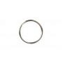 kangaro Anneau porte-cl, mtal, diamtre: 20 mm, argent