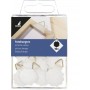 kangaro Attache pour cadre, diamtre: 30 mm, rond, blanc