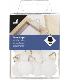 kangaro Attache pour cadre, diamtre: 30 mm, rond, blanc