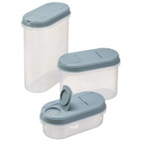plast team Bote de conservation Margerit, set de 3, vert