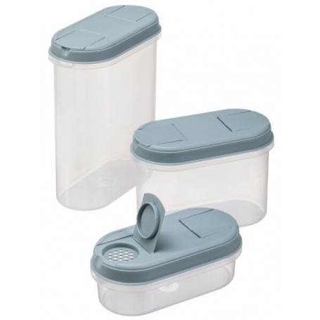 plast team Bote de conservation Margerit, set de 3, vert