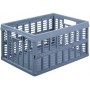 NHG Caisse de rangement pliante, PP, 11,5 litres, bleu