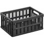 NHG Caisse de rangement pliante, PP, 3,5 litres, noir