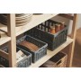 NHG Caisse de rangement pliante, PP, 3,5 litres, noir