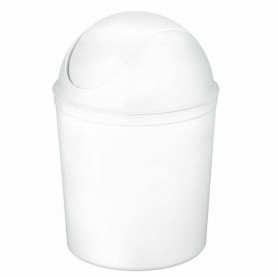 past team Poubelle couvercle basculant, 5 litres, blanc