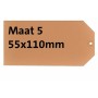 rillprint tiquette … suspendre, 55 x 110 mm, marron kraft