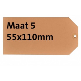 rillprint tiquette … suspendre, 55 x 110 mm, marron kraft