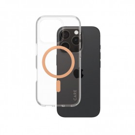 PanzerGlass CARE Flagship Colors iPhone 16 Pro peachy