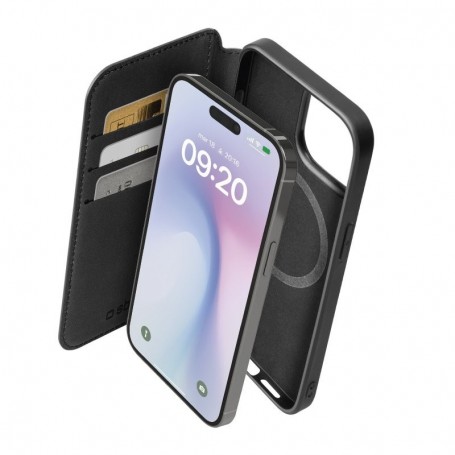 SBS Book Wallet MagSafe iPhone 16 Pro Max schwarz