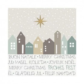 PAPSTAR Serviette motif de Nol \"Christmas Village\"