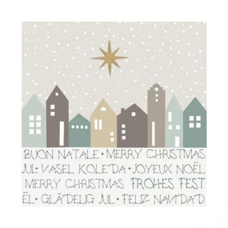 PAPSTAR Serviette motif de Nol \"Christmas Village\"