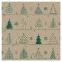 PAPSTAR Serviette motif de Nol \"X-Max Trees\"