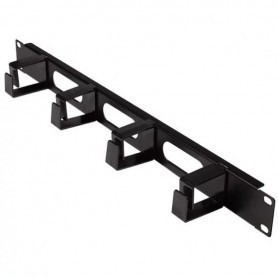 LogiLink Panneau passe-cbles 19\", 1 U, avec 4 boucles