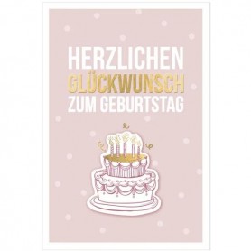 SUSY CARD Geburtstagskarte Bee yourself \"Torte\"