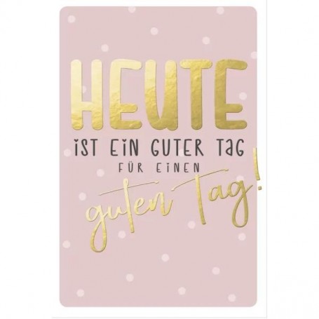 SUSY CARD Geburtstagskarte Bee yourself \"Guter Tag\"