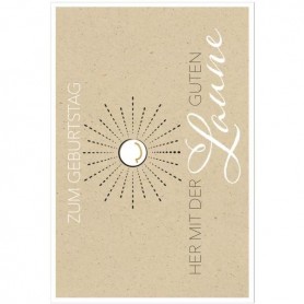 SUSY CARD Geburtstagskarte Bee yourself \"Sonne\"
