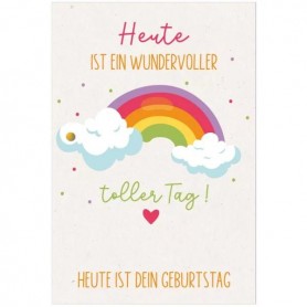 SUSY CARD Geburtstagskarte Round \"Regenbogen\"