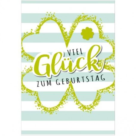 SUSY CARD XL-Geburtstagskarte \"Kleeblatt\"