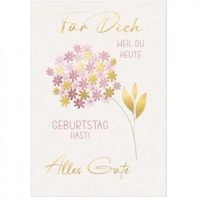 SUSY CARD XL-Geburtstagskarte \"Blume\"